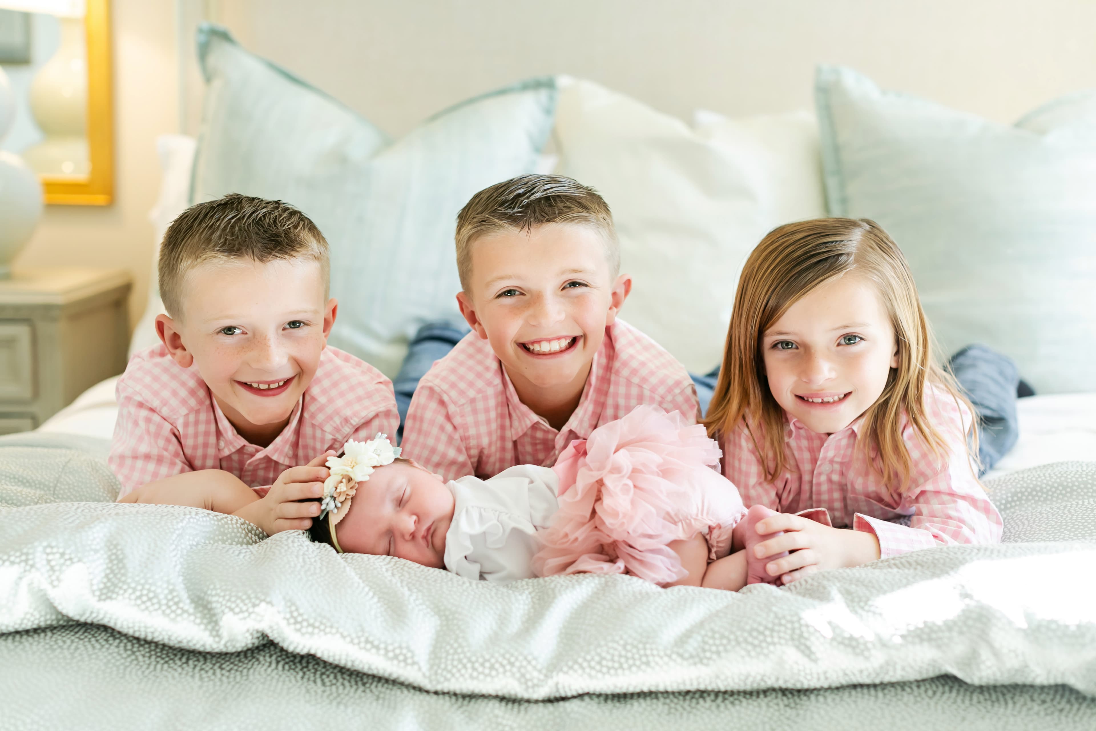 The kids with baby Locklyn